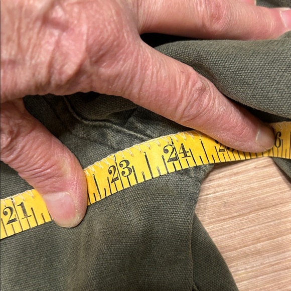 Duck Head Olive Field Jacket with Brown Collar - Picture 10 of 12